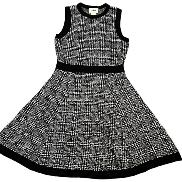 Kate Spade mod plaid Sleeveless sweater dress Knee Length Size M - Picture 2 of 14